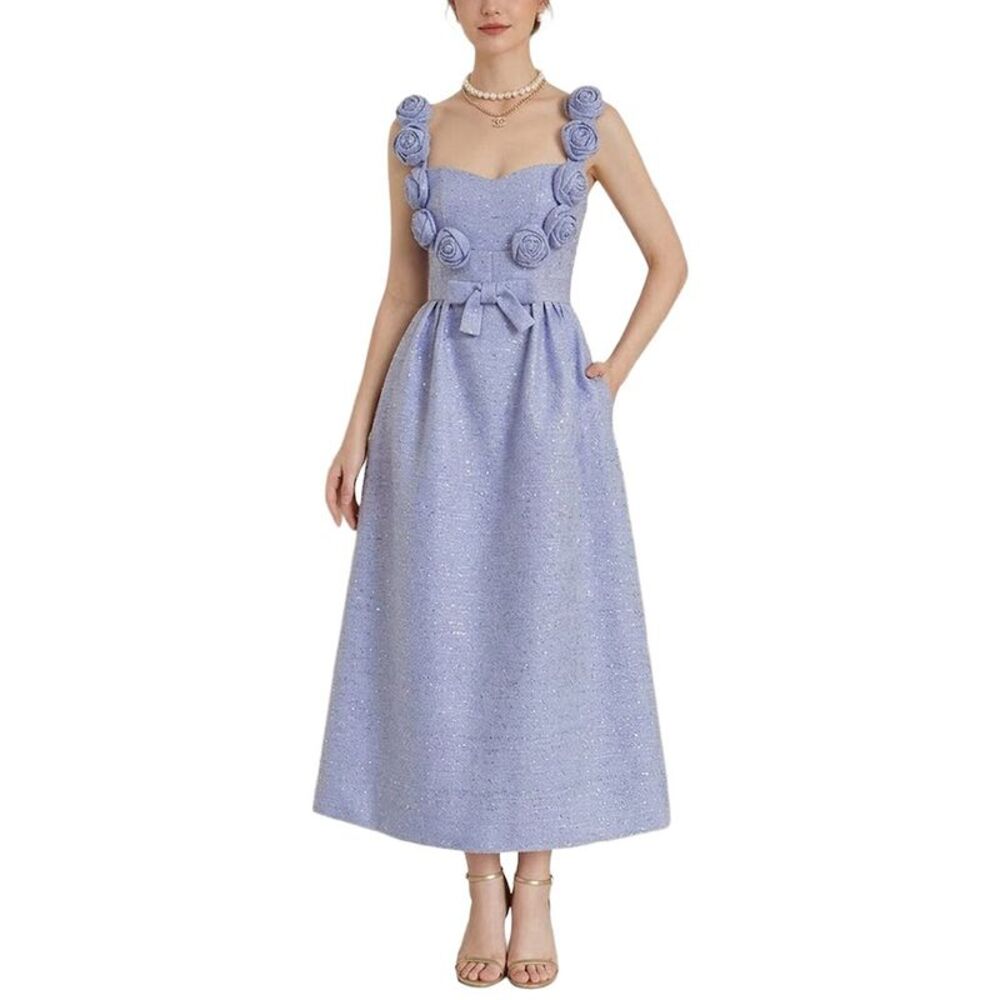 Amanda Royal Womens  Midi Dress